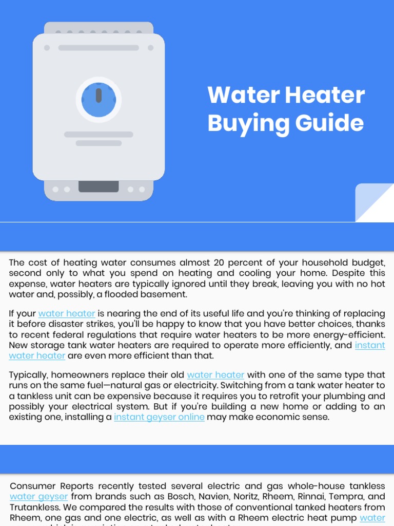 Tankless Vs Traditional Water Heaters Which Is More Energy