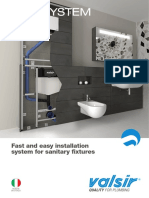 Mfvsystem: Fast and Easy Installation System For Sanitary Fixtures