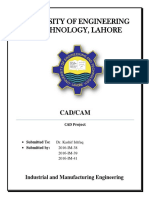 University of Engineering & Technology, Lahore: Cad/Cam