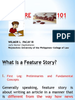 Feature 101: Wilmor L. Pacay Iii