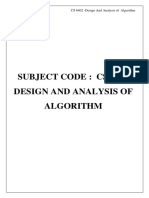 CS 6402 - Design and Analysis of Algorithm