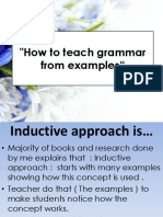 How To Teach Grammar From Examples