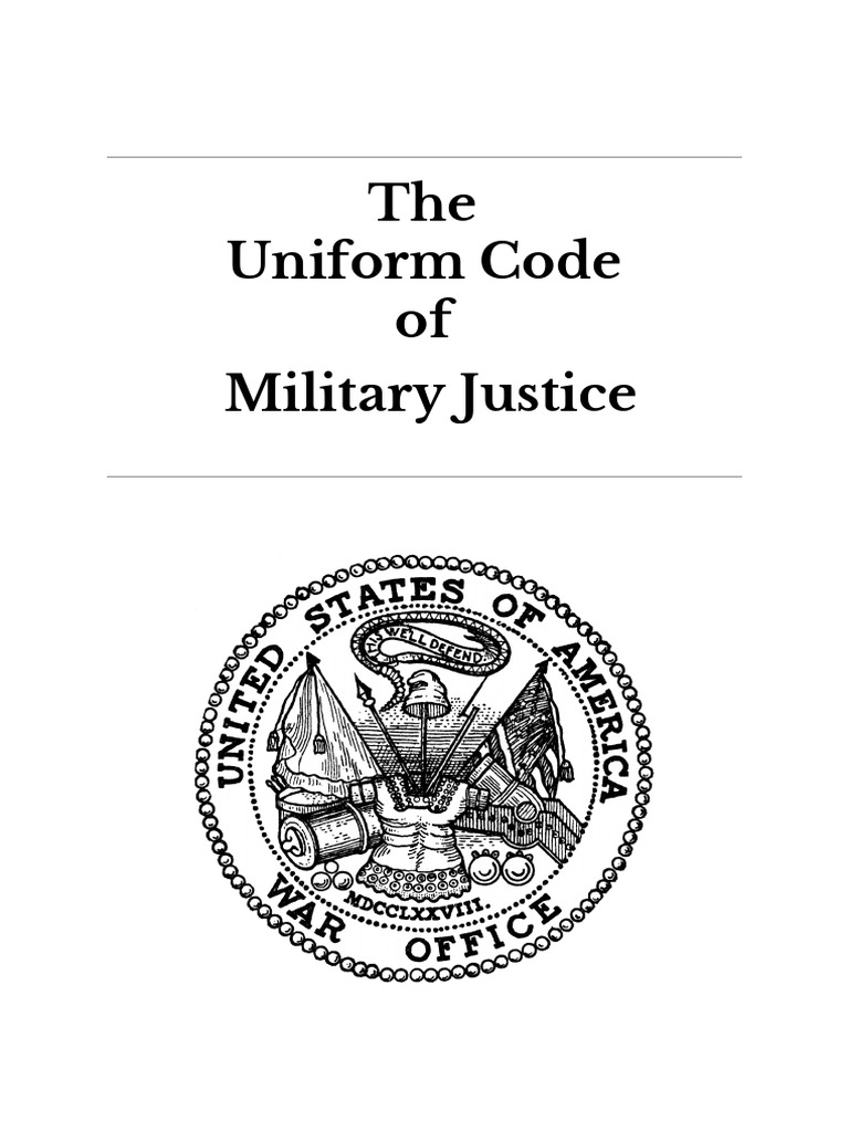 The Uniform Code of Military Justice Sergeant Military Rank