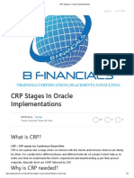CRP Stages in Oracle Implementations