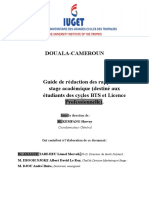 CARNEVA de Rédaction Des Rapports de Stage Académique IUGET-1