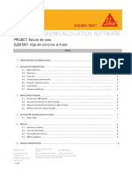 Sika® Carbodur® Calculation Software: PROJECT: Estudo de Caso ELEMENT: Viga de Concreto Armado