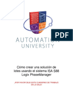 Como Crear Una Solucion de Lotes Usando El Sistema ISA 88 Logix Phase Manager PDF