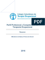 Perfil Competencias Terapeuta Ocupacional