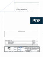 Filosofía de Operación Hipoclorito de Sodio