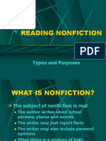 Reading Nonfiction: Types and Purposes