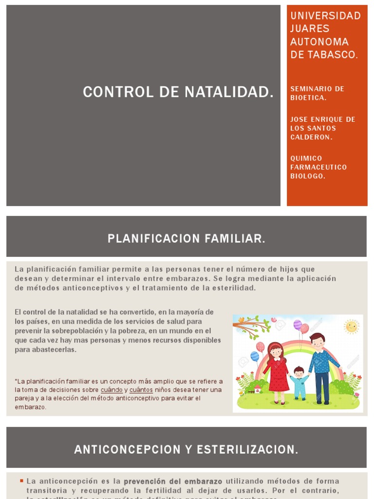 Presentacion Control Natalidad | PDF | Control de la natalidad ...