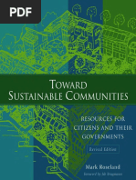 Toward Sustainable Communities