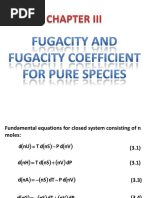 Chapter 3 Fugacity and Fugacity Coefficient For Pure Species