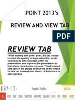 REVIEW AND VIEW TAB Final