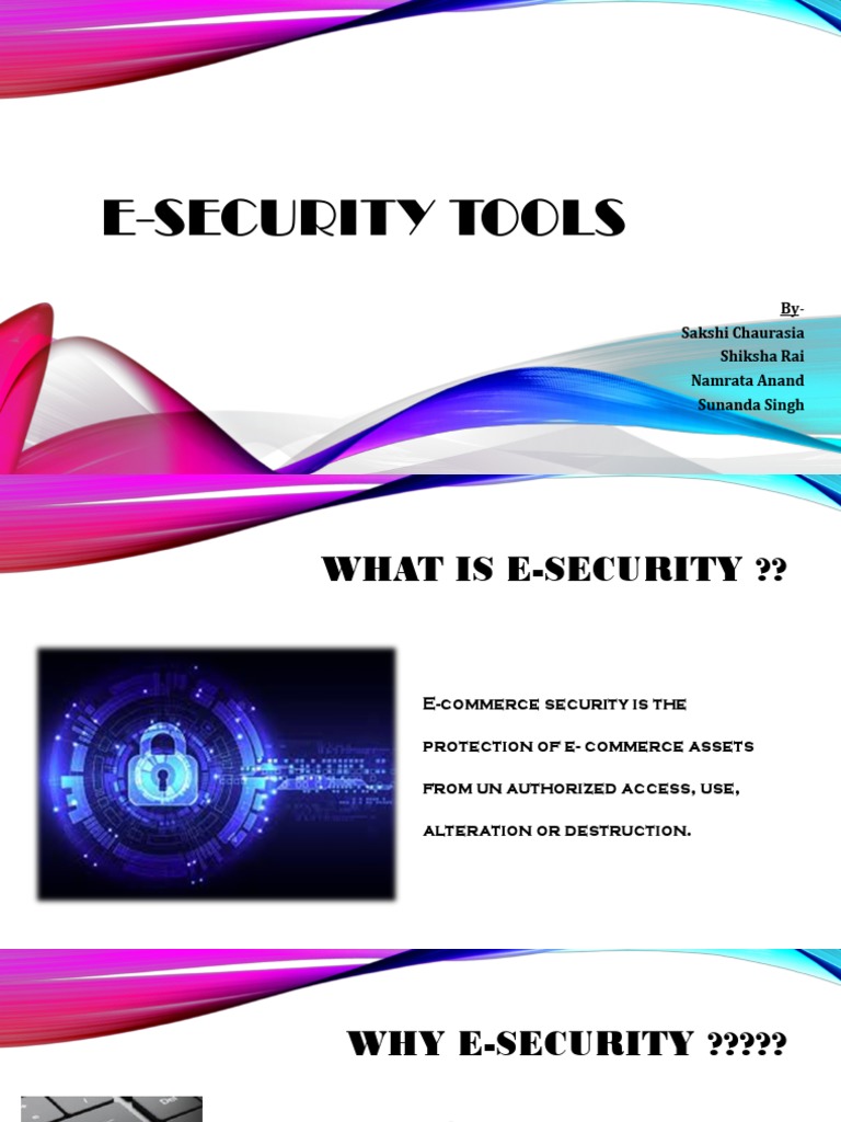 E-Security Tools & Threats Guide | PDF | Cryptography | Public Key ...