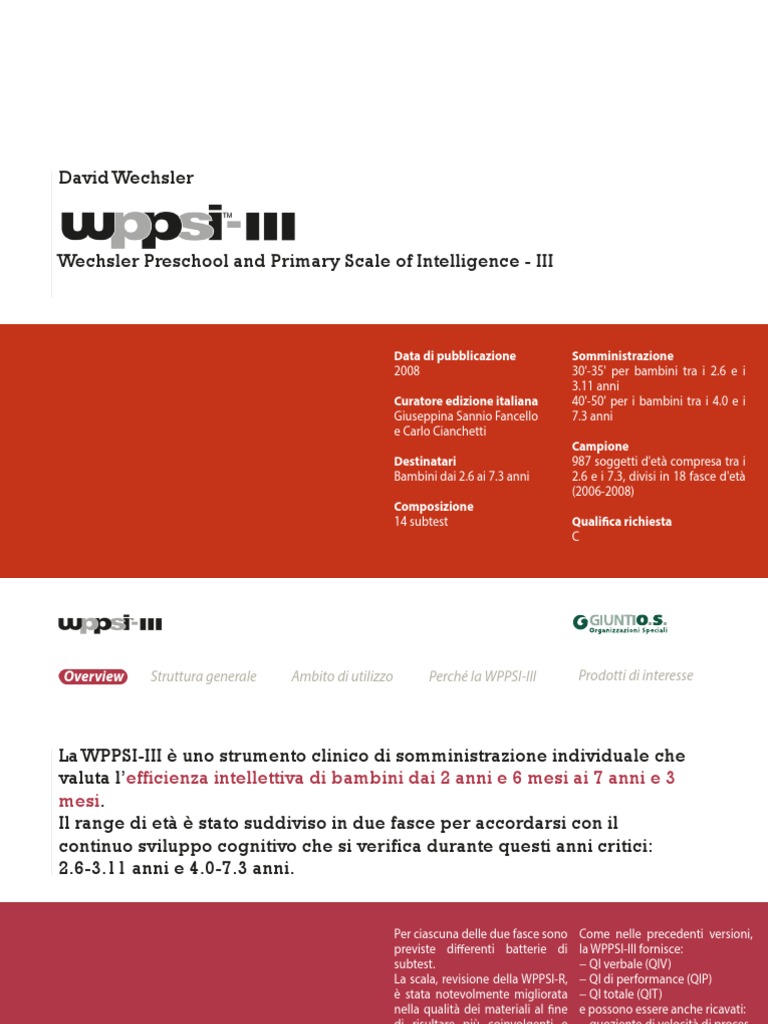 Wechsler Adult Intelligence Scale | PDF
