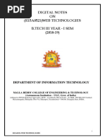 Digital Notes ON (R15A0521) Web Technologies B.Tech Iii Year - I Sem (2018-19)