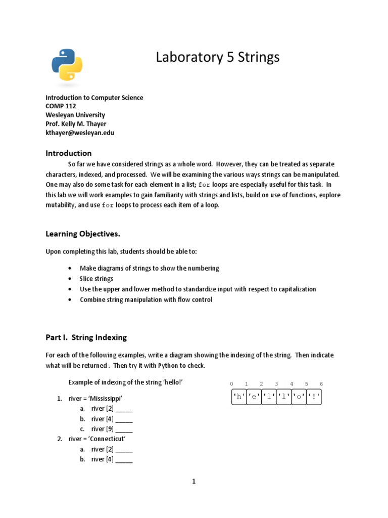 Laboratory 5 Strings | PDF | String (Computer Science) | Character Encoding