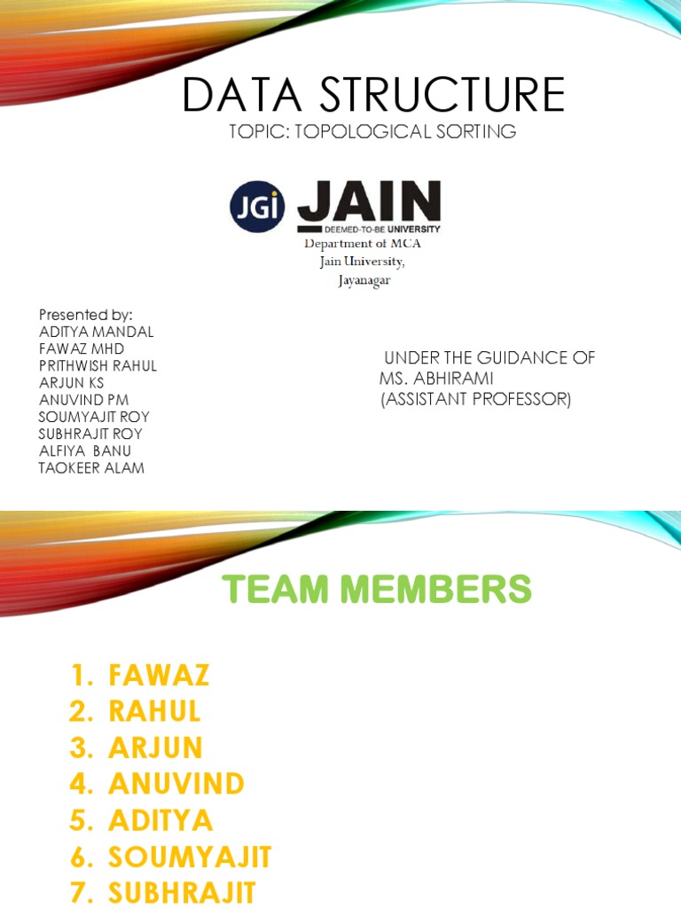 Topological Sorting: Data Structure Topic and Applications | PDF ...