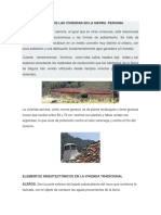 Caracteristicas de Las Viviendas en La Sierra Peruana1