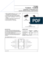 TL084 - GENERAL PURPOSEJ-FET QUAD OPERATIONAL AMPLIFIERS - datasheet.pdf