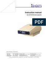 Instruction Manual: Bon CP-33 ID Chart Projector