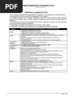 Supplier Registration Information Form v6 2018-03