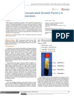 Role of CGF (Concentrated Growth Factor) in Periodontal Regeneration