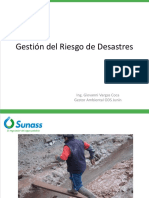 Gestión Del Riesgo de Desastres: Ing. Giovanni Vargas Coca Gestor Ambiental ODS Junín