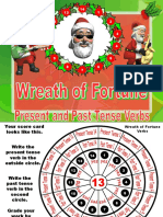 Christmas Wreath of Fortune Past and Present Verbs