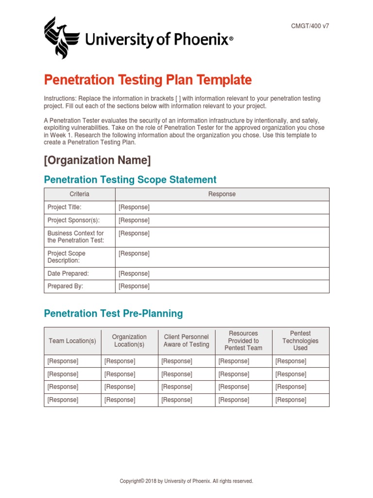 Types of penetration testing picture