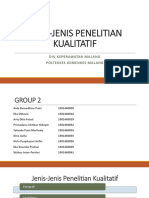 Jenis-Jenis Penelitian Kualitatif