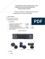 Requerimientos materiales y utilería para la carrera de teatro