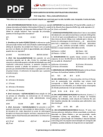 Calculo de Medicação - Exercicios