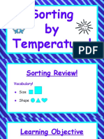 sorting by temperature