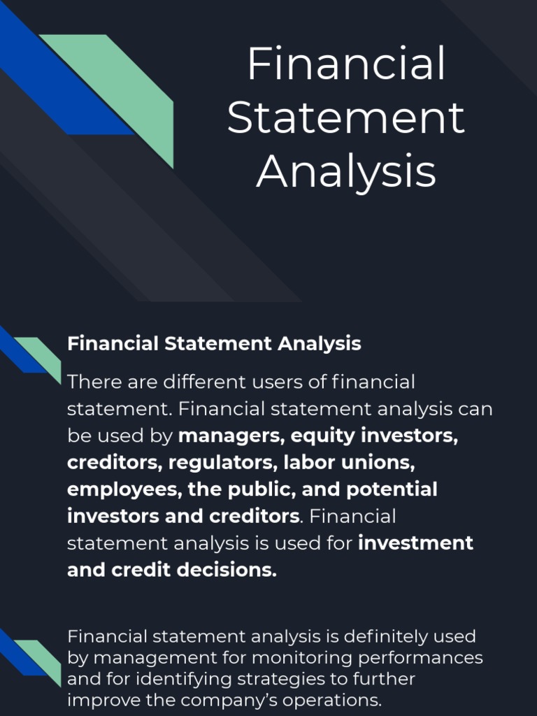 Financial Statement Analysis Overview | PDF | Revenue | Equity (Finance)
