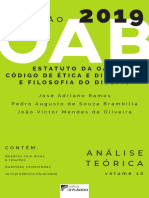 Colecao OAB - Estatuto da OAB - Codigo de Etica e Disciplina e Filosofia-do-direito analise-e-teorica - volume-10 - 2019
