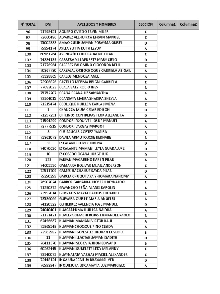 Student List with ID Details | PDF | Lifestyle