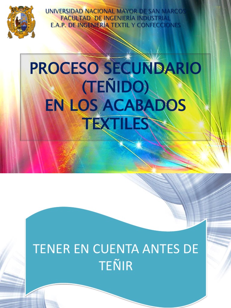 Proceso de Teñido en Textiles: Guía Completa | PDF | Pigmento | Tintura