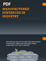 Manufactured Subtances in Industry