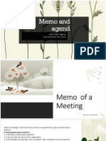 Memo and Agend: Pitch Deck Tagline Can Extend To Two Lines