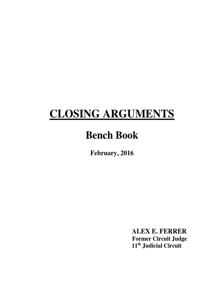Closing Arguments | PDF | Right To Silence | Miranda Warning