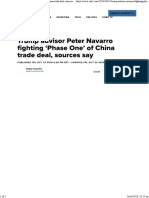 Trump Advisor Peter Navarro Fighting 'Phase on' of China Trade Deal