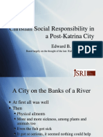 Christian Social Responsibility in A Post-Katrina City: Edward B. Arroyo, S.J