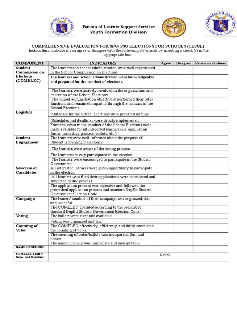 Cesge Template | PDF | Elections | Voting