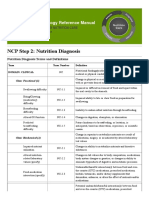 NCP Step 2: Nutrition Diagnosis