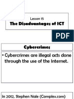 LESSON 15 The Disadvantages of ICT