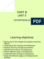 Part B Unit 5: Entrepreneur