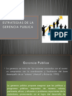 Estrategias de La Gerencia Publica