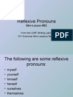 Pronoun Case Reflexive Pronouns82